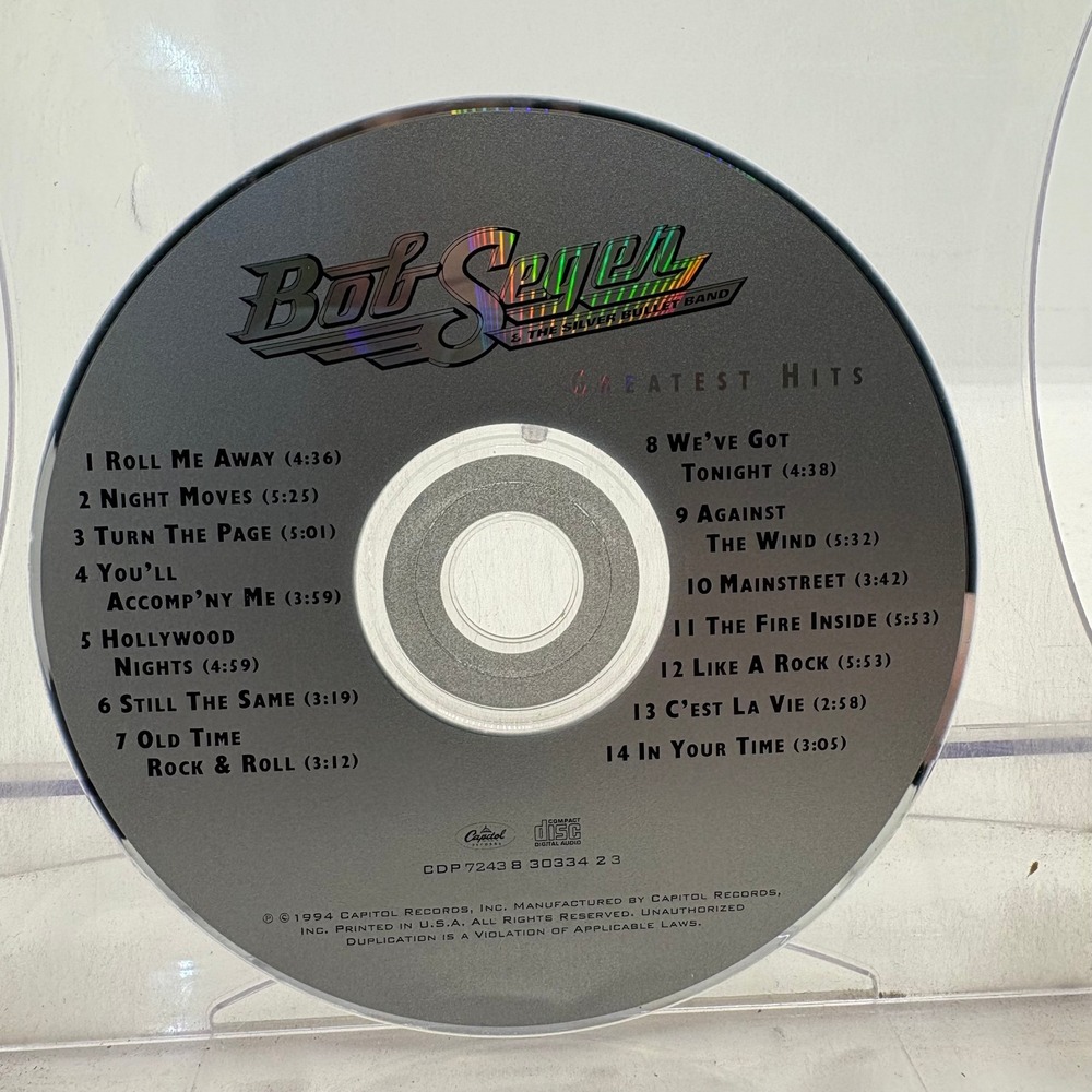 Bob Seger & The Silver Bullet Band Greatest Hits CD 1994 Capitol CDP